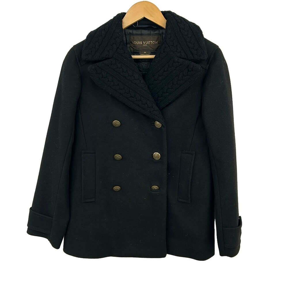 Louis Vuitton Black Women's Coat #328666L70B